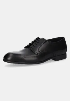 Baldinini pantofi de piele barbati, culoarea negru, U5E007P1VITE imagine