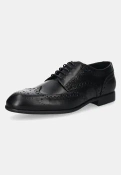 Baldinini pantofi de piele culoarea negru, U5E006P1VITE imagine