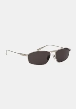 Balenciaga ochelari de soare barbati, culoarea argintiu, BB0416S imagine