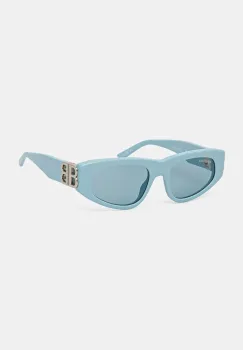 Balenciaga ochelari de soare BB0095S femei, culoarea argintiu imagine