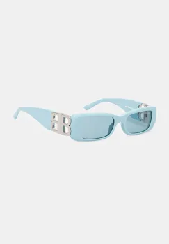 Balenciaga ochelari de soare BB0096S femei, culoarea argintiu imagine