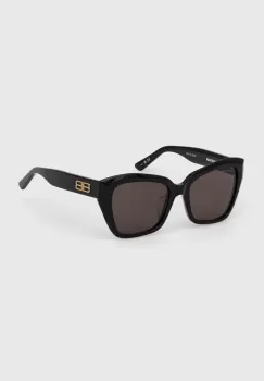 Balenciaga ochelari de soare BB0273SA femei, culoarea negru imagine