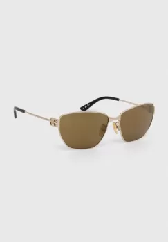 Balenciaga ochelari de soare culoarea auriu, BB0337SK imagine