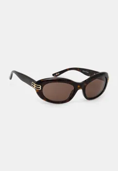 Balenciaga ochelari de soare culoarea maro, BB0431S imagine