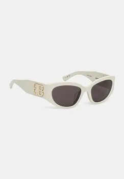 Balenciaga ochelari de soare femei, culoarea bej, BB0324SK imagine