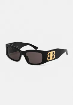 Balenciaga ochelari de soare femei, culoarea negru, BB0360S imagine
