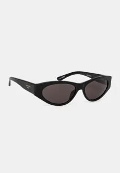 Balenciaga ochelari de soare femei, culoarea negru, BB0367S imagine