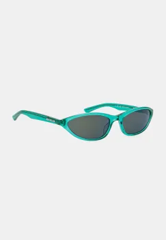 Balenciaga ochelari de soare femei, culoarea verde, BB0402S imagine