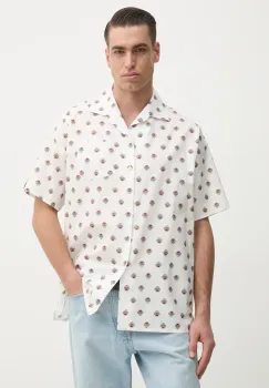 Bally camasa din bumbac culoarea alb, relaxed, MSH02L imagine