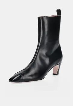 Bally cizme de piele SELISKA 55 culoarea negru, cu toc drept, WB5518 imagine