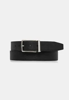 Bally curea de piele barbati, culoarea negru, MBB03Z imagine