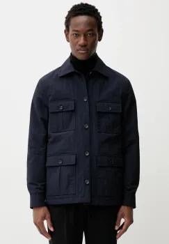Bally geaca culoarea bleumarin, de tranzitie, oversize, MOU0BN imagine