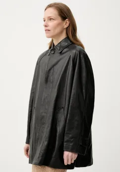 Bally geaca de piele culoarea negru, de tranzitie, WLE05Z imagine