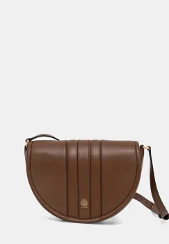 Bally geanta de piele culoarea maro, WAM04A imagine