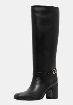 Bally ghete de piele ENILDA 75 culoarea negru, cu toc drept, WB750A imagine