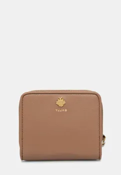 Bally portofel de piele femei, culoarea maro, WLW01W imagine