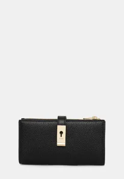 Bally portofel de piele femei, culoarea negru, WLW02H imagine