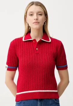 Bally pulover de bumbac culoarea rosu, WKN09O imagine