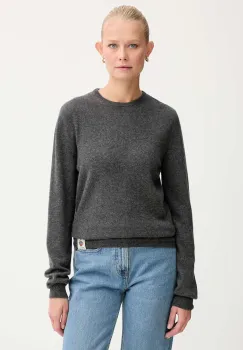 Bally pulover de casmir culoarea gri, light, WKN07P imagine