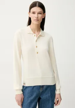 Bally pulover de casmir femei, culoarea bej, light, WKN098 imagine