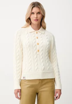 Bally pulover de lana culoarea bej, calduros, WKN0BG imagine