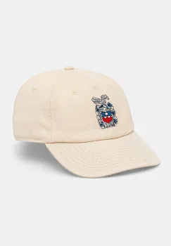 Bally sapca de baseball din bumbac culoarea bej, cu imprimeu, MHA02Y imagine