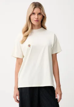 Bally tricou din bumbac culoarea bej, WJE07E imagine