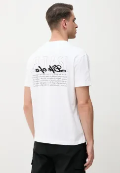 BALR. tricou din bumbac barbati, culoarea alb, cu imprimeu, B1112.1286 imagine