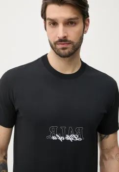 BALR. tricou din bumbac barbati, culoarea negru, cu imprimeu, B1112.1286 imagine