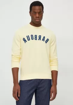 Barbour bluza barbati, culoarea galben, melanj imagine