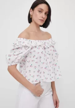 Barbour bluza din bumbac femei, modelator imagine