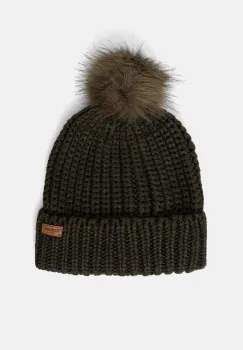 Barbour caciula culoarea negru, din tricot gros, LHA0336 imagine