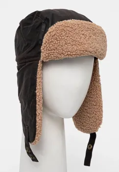 Barbour caciula din bumbac culoarea maro, bumbac, MHA0710 imagine