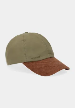 Barbour caciula din bumbac Transport culoarea verde, MHA0888 imagine