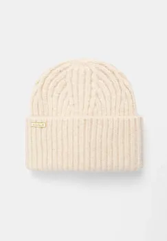 Barbour caciula Meryl Beanie culoarea bej, LHA0609 imagine