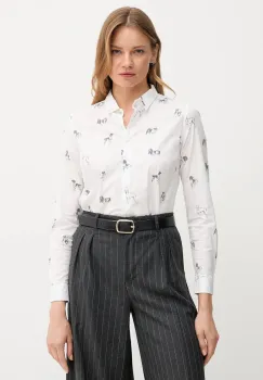 Barbour camasa BRAMBLES culoarea alb, cu guler clasic, slim, LSH1644 imagine