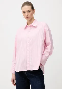 Barbour camasa din amestec de bumbac Rosie culoarea roz, cu guler clasic, relaxed, LSH1721 imagine