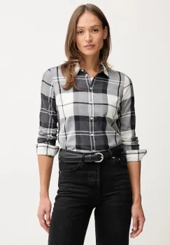 Barbour camasa din bumbac BRENDON culoarea gri, cu guler clasic, regular, LSH1353 imagine