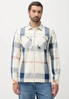 Barbour camasa din bumbac ETTRICK culoarea bej, relaxed, MOS0305 imagine