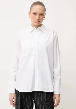 Barbour camasa din bumbac FREYA culoarea alb, cu guler clasic, regular, LSH1699 imagine