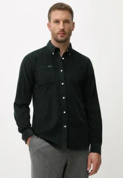 Barbour camasa din bumbac RAMSEY culoarea negru, cu guler button-down, regular, MSH5001 imagine