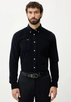 Barbour camasa din bumbac RAMSEY culoarea negru, cu guler button-down, regular, MSH5001 imagine