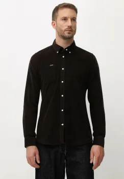 Barbour camasa din bumbac RAMSEY culoarea negru, cu guler button-down, regular, MSH5001 imagine