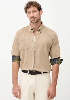 Barbour camasa din bumbac RAMSEY culoarea negru, cu guler button-down, regular, MSH5001 imagine