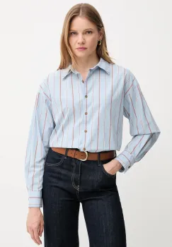 Barbour camasa din bumbac SAFFRON cu guler clasic, relaxed, LSH1698 imagine
