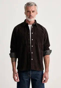 Barbour  camasa pentru barbati din catifea reiata imagine
