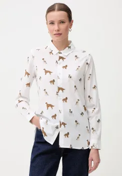 Barbour camasa pentru femei, din bumbac Safari imagine