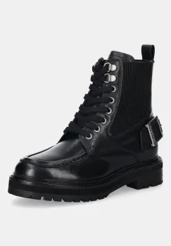 Barbour cizme de piele Leonie culoarea negru, cu toc plat, LFO0778BK91 imagine