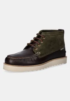Barbour cizme inalte din piele Hadston culoarea maro, MFO0822OL32 imagine