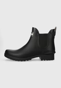 Barbour cizme Wilton femei, culoarea negru, LRF0066BK11 imagine